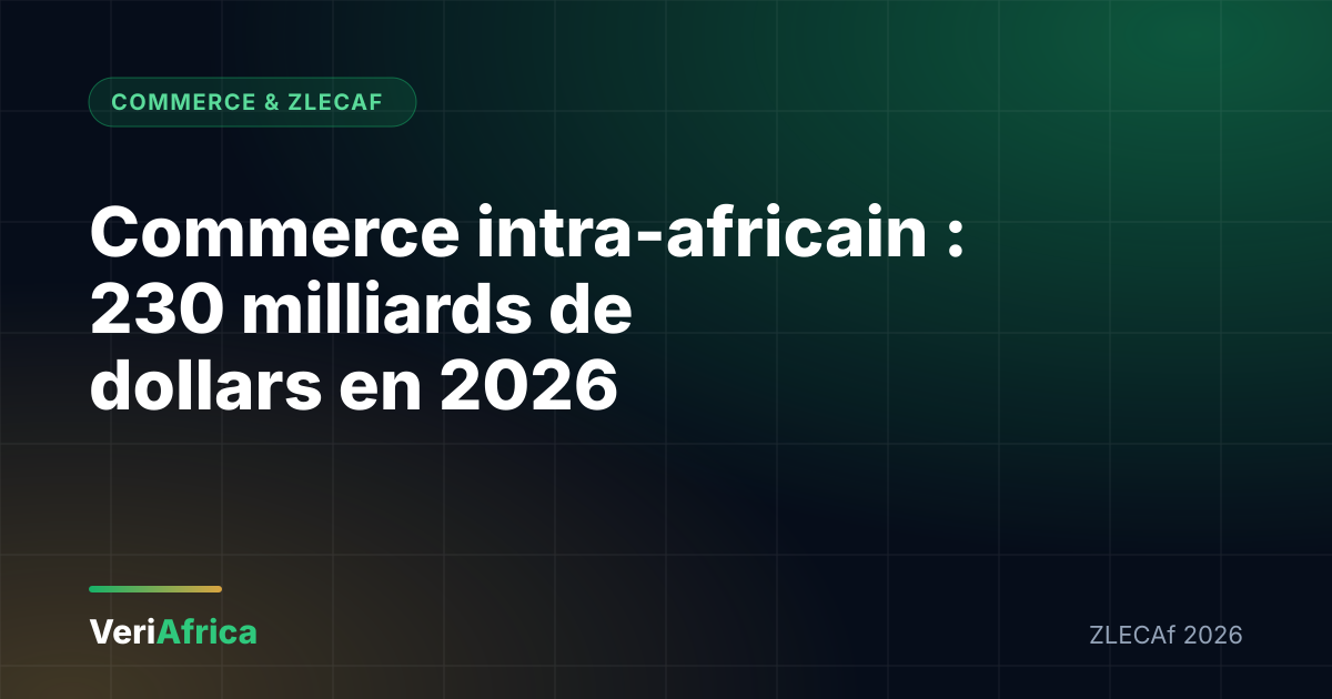Le commerce intra-africain devrait atteindre 230 milliards de dollars en 2026 : où sont les opportunités de la ZLECAf Le commerce intra-africain devrait atteindre 230 milliards de dollars en 2026 : où sont les opportunités de la ZLECAf